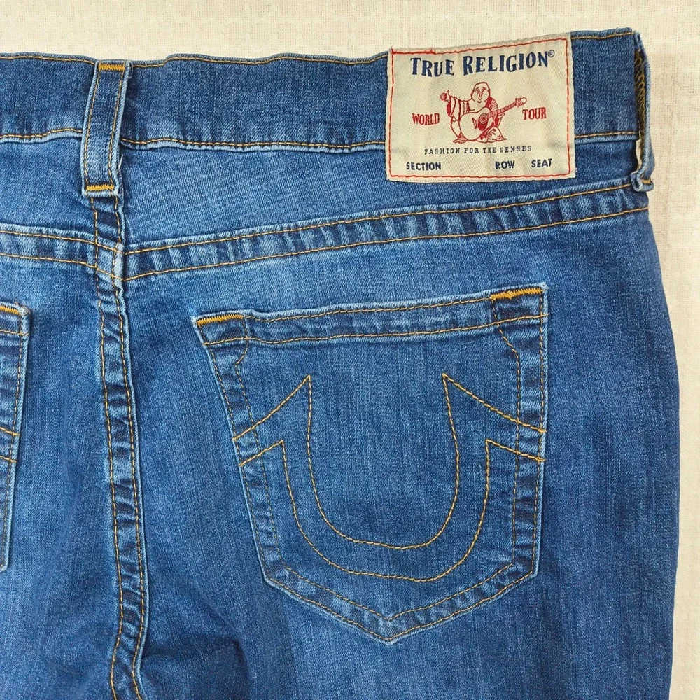 True Religion Rocco Relaxed Skinny‎ Jeans Mens 40 Blue Medium Wash Denim 112790